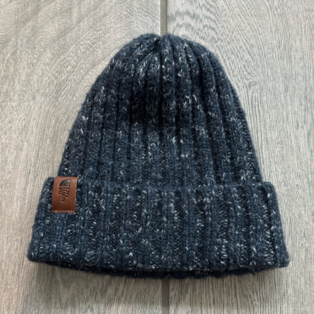 The North Face Dark Gray Ribbed Knit Beanie